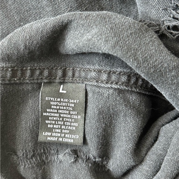 American Bazi Black Denim Jacket - Picture 5 of 5